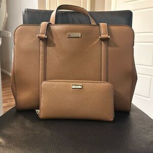Kate Spade tote and wallet set